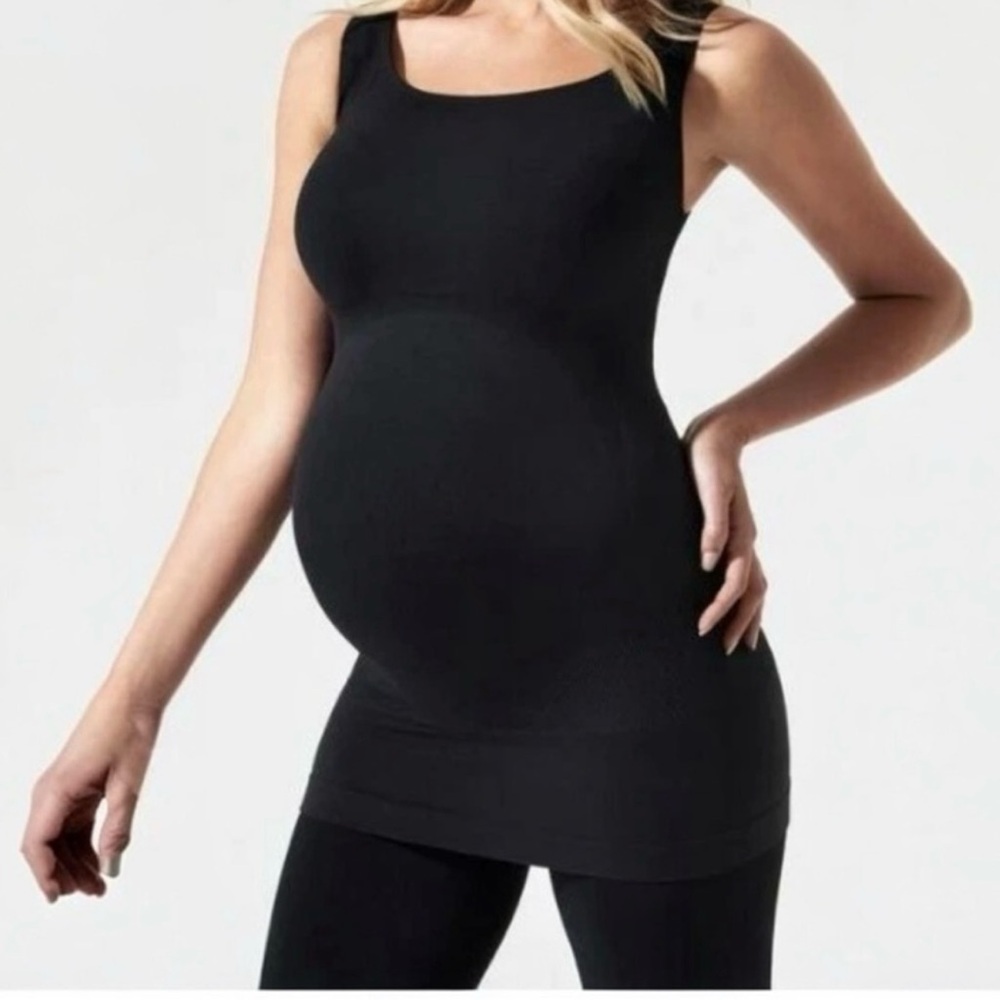 BLANQI Everyday Black Maternity Belly Support Tank